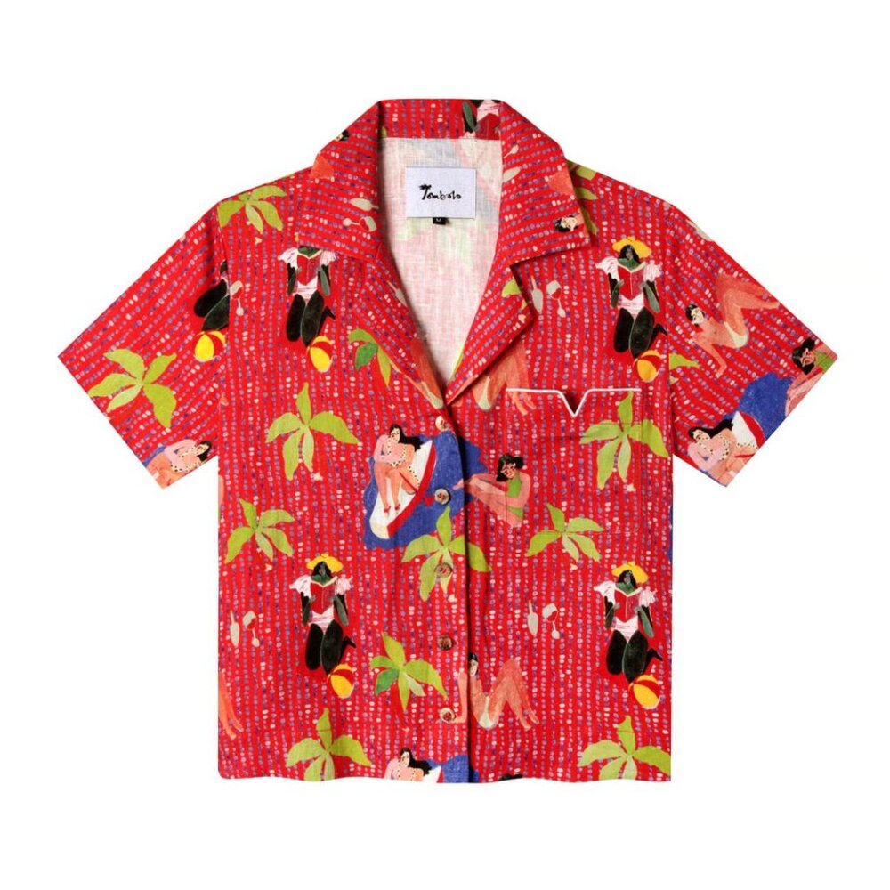 Tombolo x Ana Leavy Hawaiian Linen Shirt